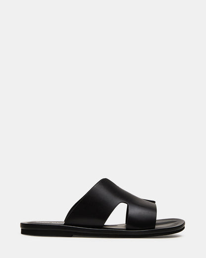 SPLASH Tan Leather Men's Flat Slip-On Sandal