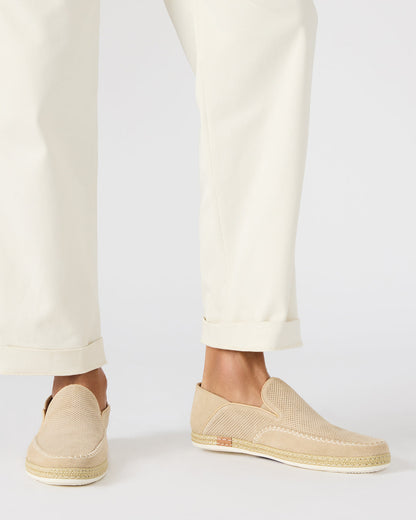 CAYDENN Off-White Slip-On Espadrille Men's Casual Loafer
