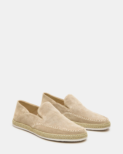 CAYDENN Off-White Slip-On Espadrille Men's Casual Loafer