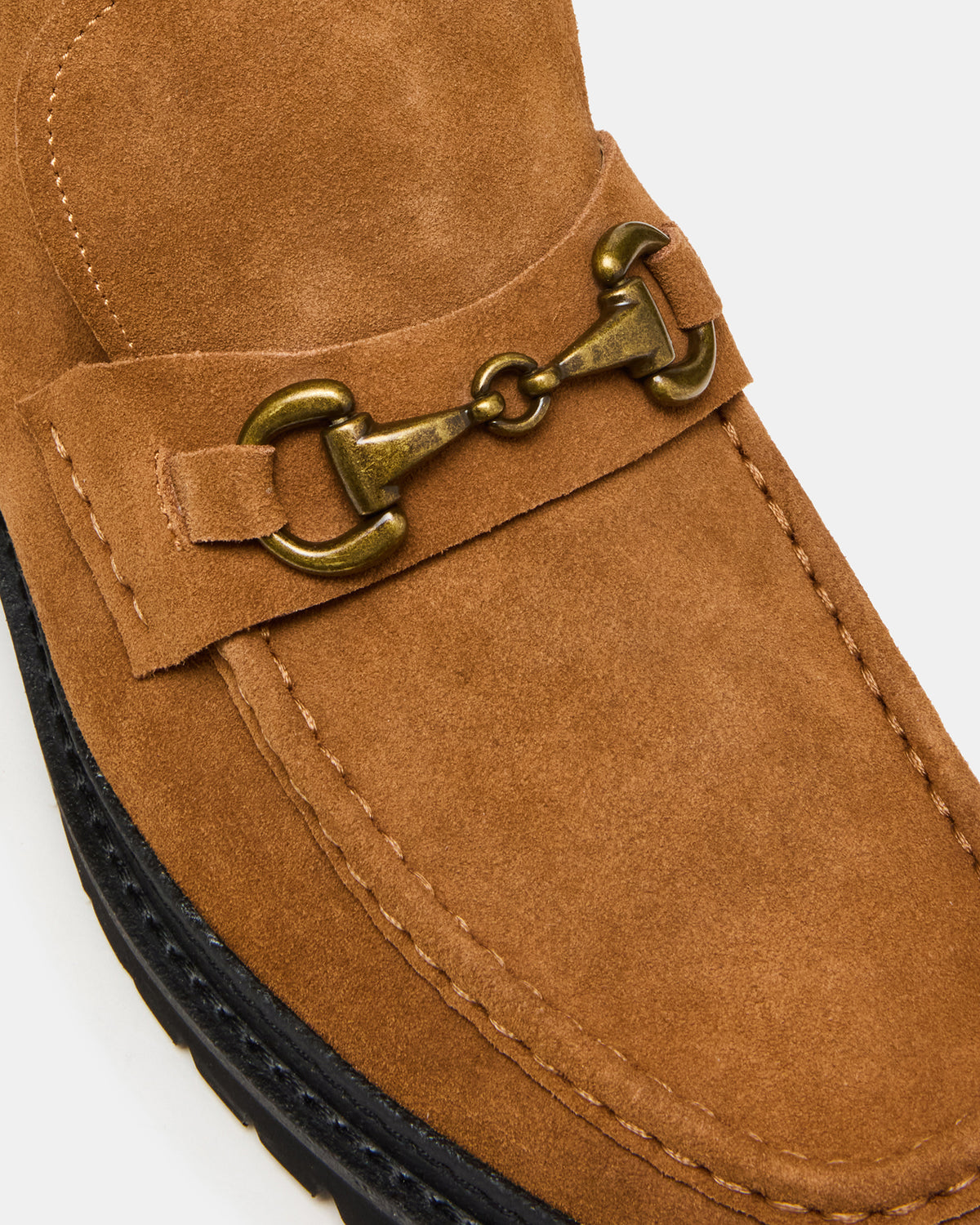 DEPUTY Chestnut Suede Horsebit Moc Toe Men's Casual Ankle Boot