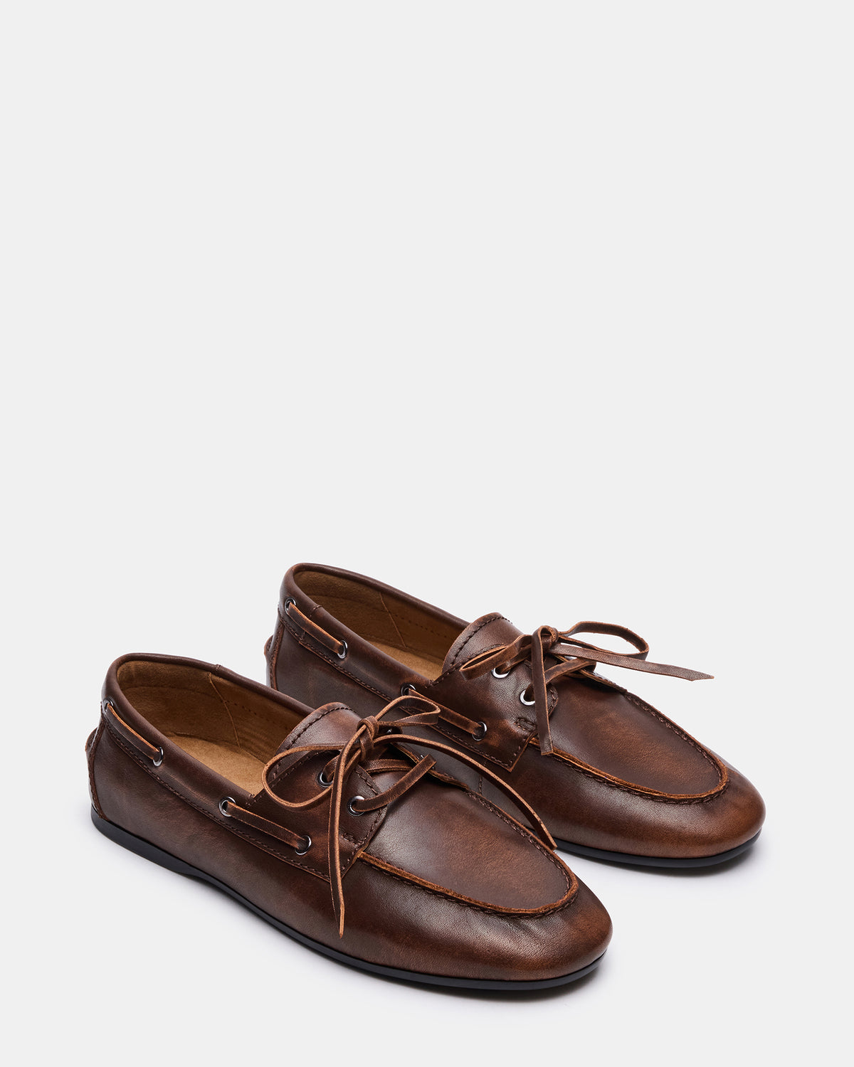 SCOUTT Brown Leather Slip-On Boat Men's Casual Shoe