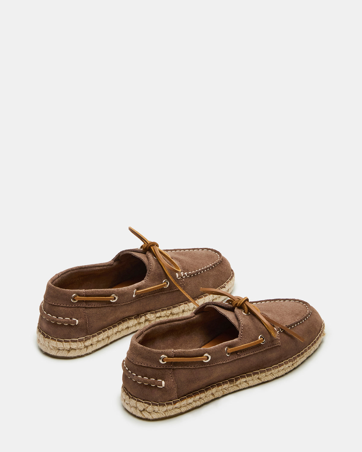 PANCHO Taupe Suede Slip-On Espadrille Boat Shoe Men's Casual
