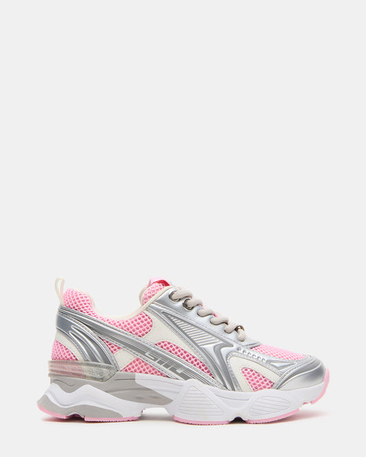 Kids' SPEDSTR Pink Low-Top Lace-Up Girls' Sneaker