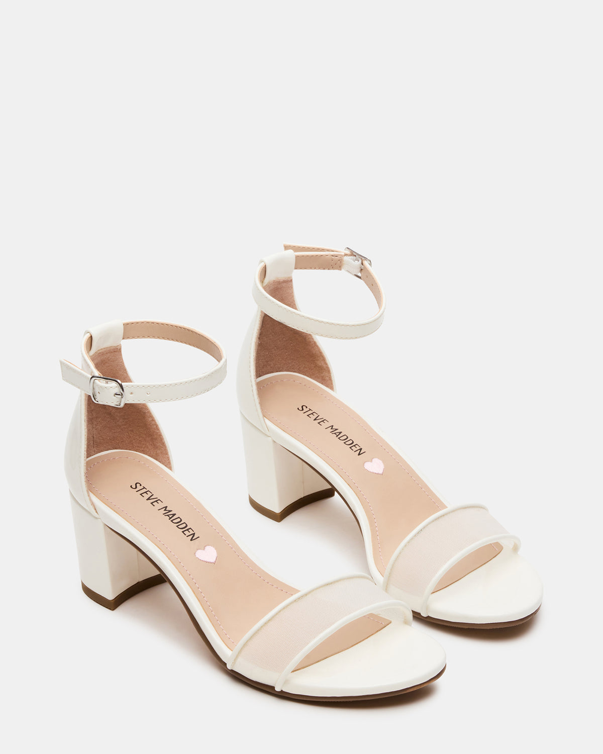 Kids' CARRSON Mesh White Girls' Dress Heel