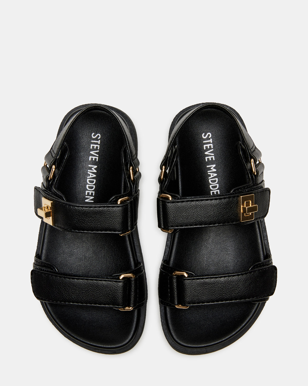 Toddlers' MONA Black Girls' Flatform Sandal