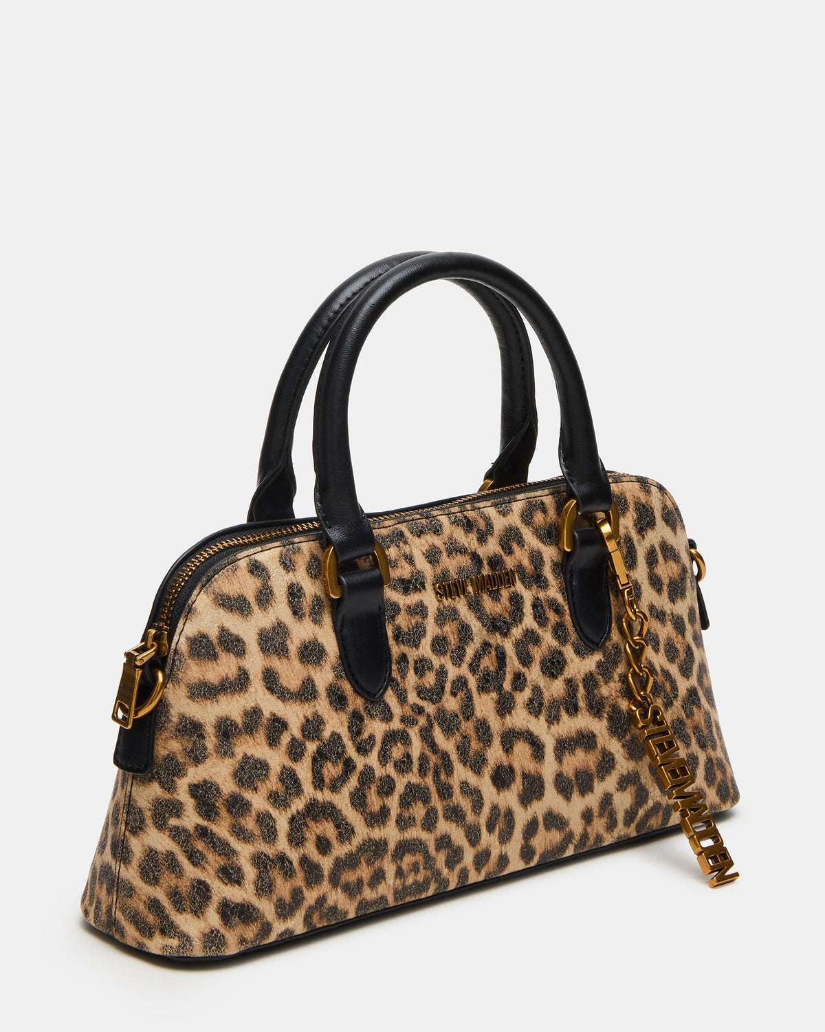 SMYTH Bag Leopard Crossbody Bag Charm Top Handle Handbag