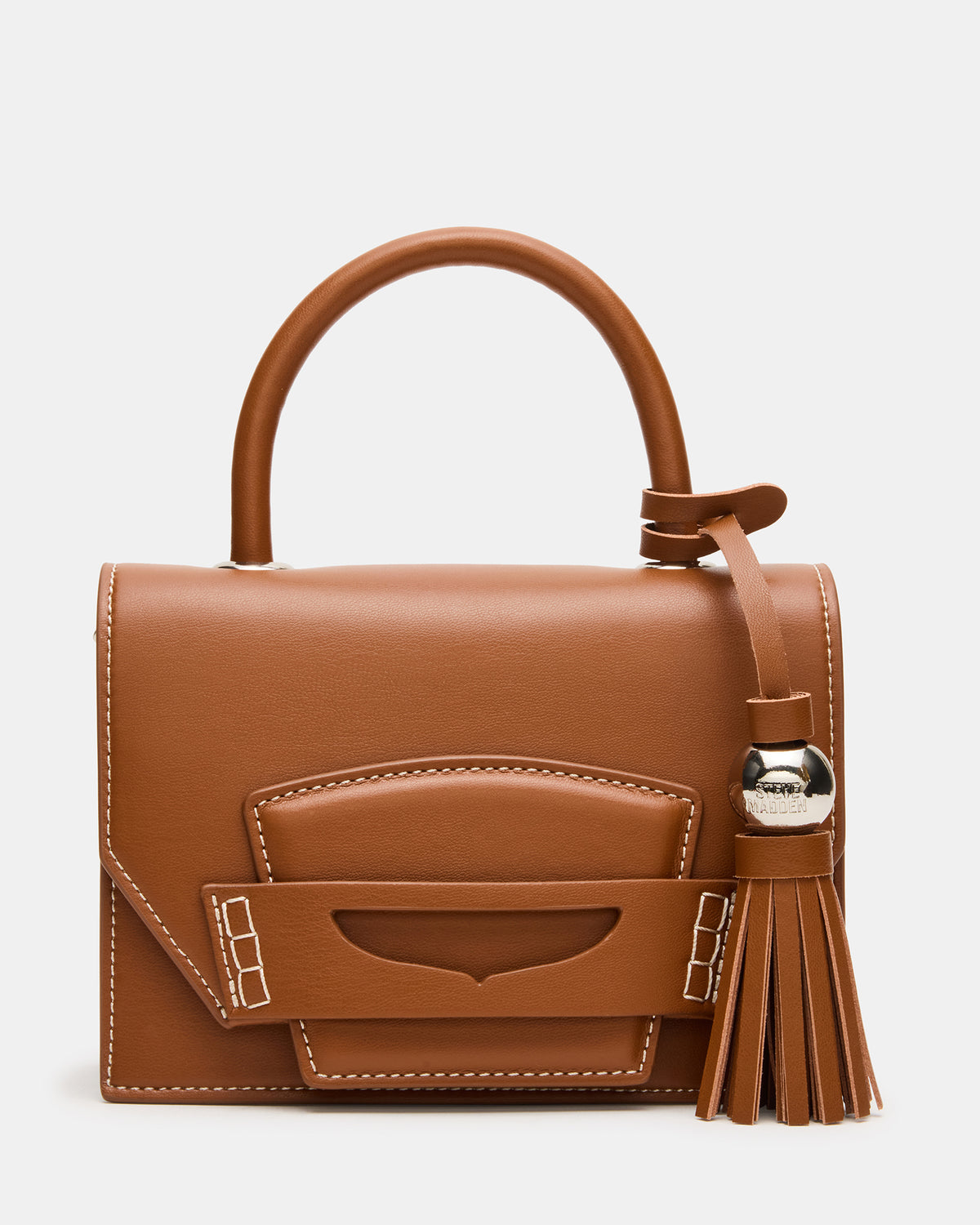 PREPPY Bag Toffee Structured Top-Handle Penny Loafer Crossbody Handbag