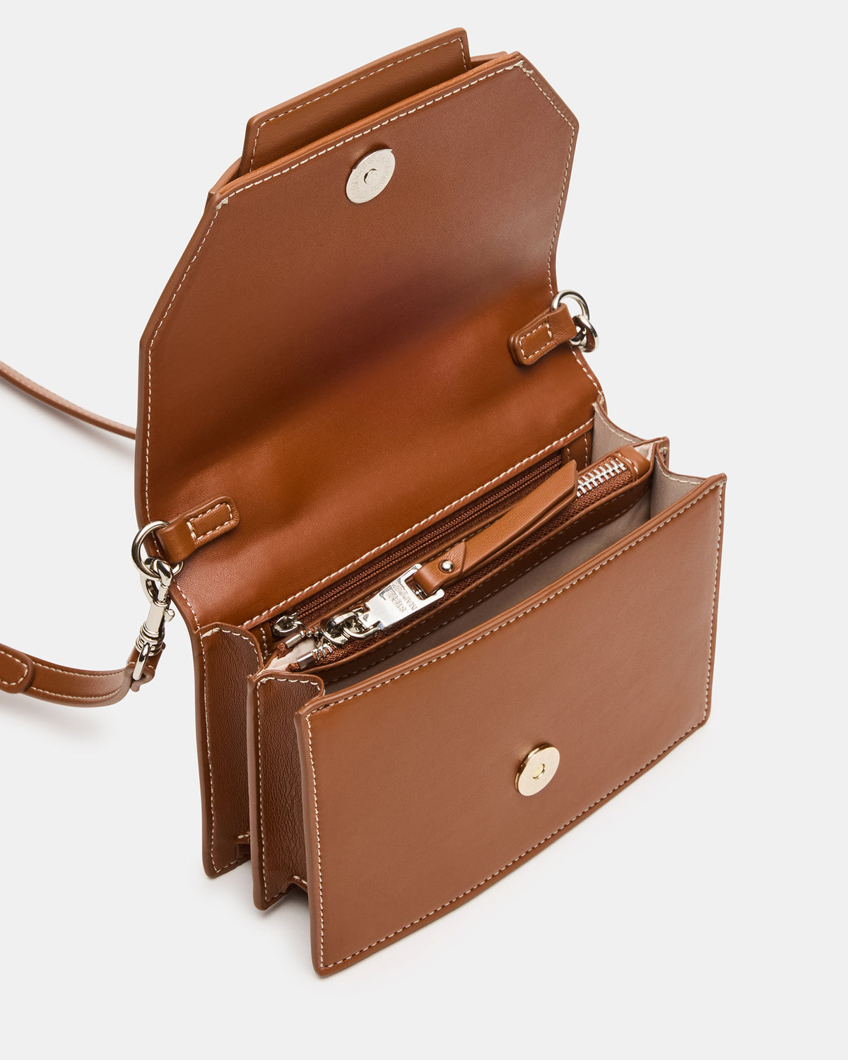 PREPPY Bag Toffee Structured Top-Handle Penny Loafer Crossbody Handbag