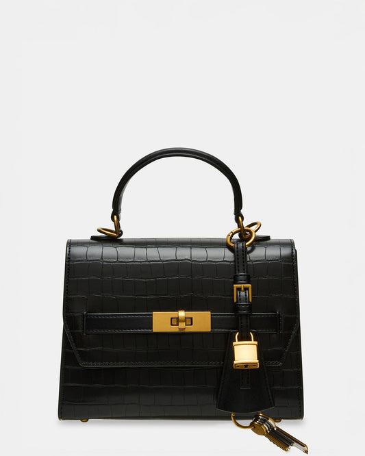 ELLOISE Bag Black Structured Mini Crossbody Handbag