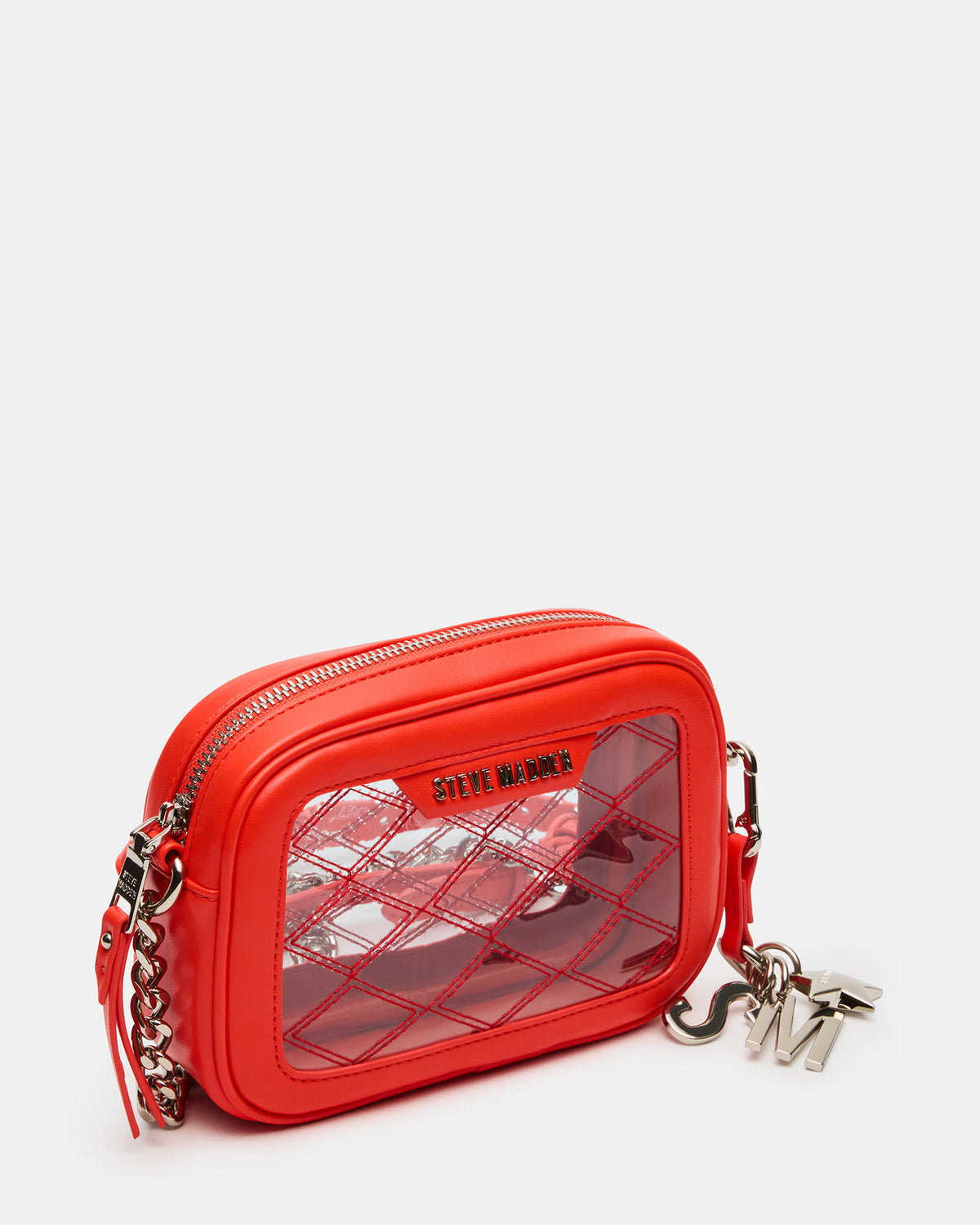 JELLY Bag Red Clear Camera Crossbody Handbag