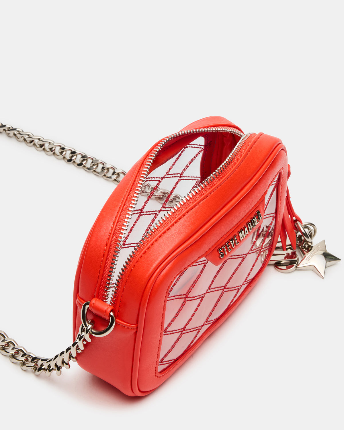 JELLY Bag Red Clear Camera Crossbody Handbag