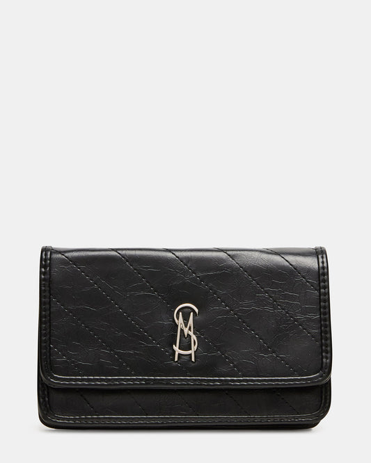 RELAX Bag Black Logo Chain Strap Crossbody Handbag