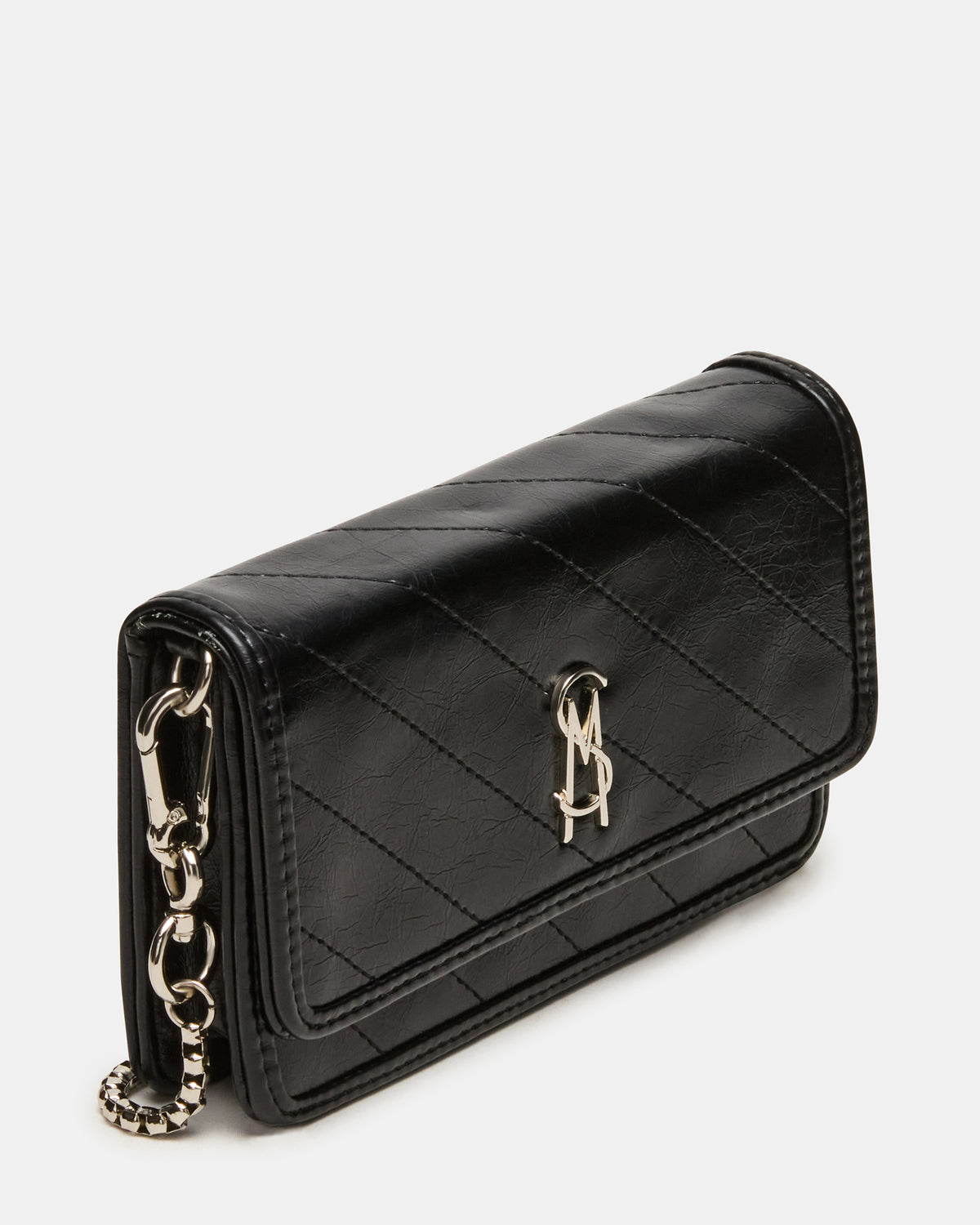 RELAX Bag Black Logo Chain Strap Crossbody Handbag