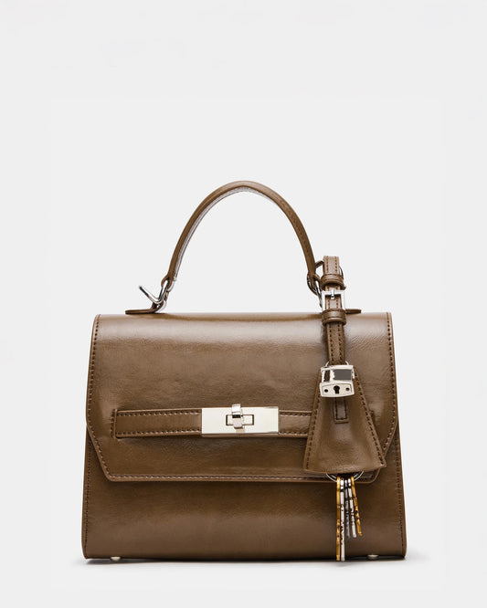 ELLOISE Bag Olive Structured Mini Crossbody Handbag