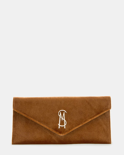 SMOOTH Bag Rust Fabric Envelope Logo Crossbody Clutch Handbag