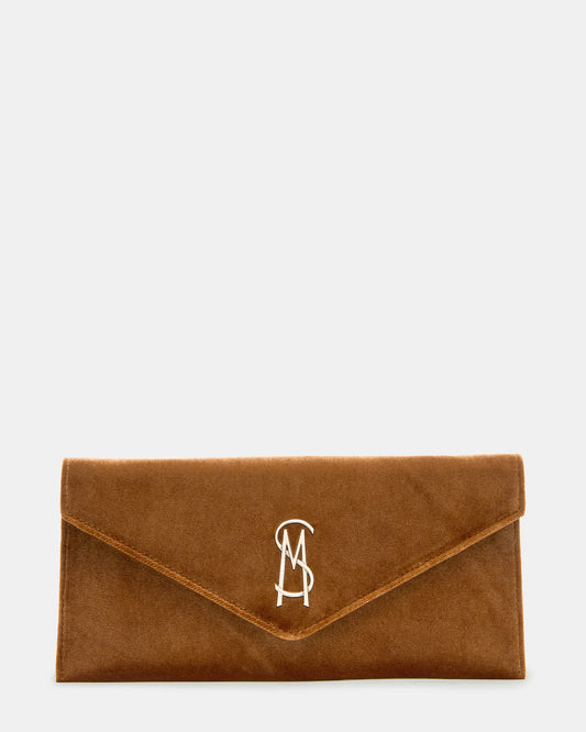 SMOOTH Bag Rust Fabric Envelope Logo Crossbody Clutch Handbag