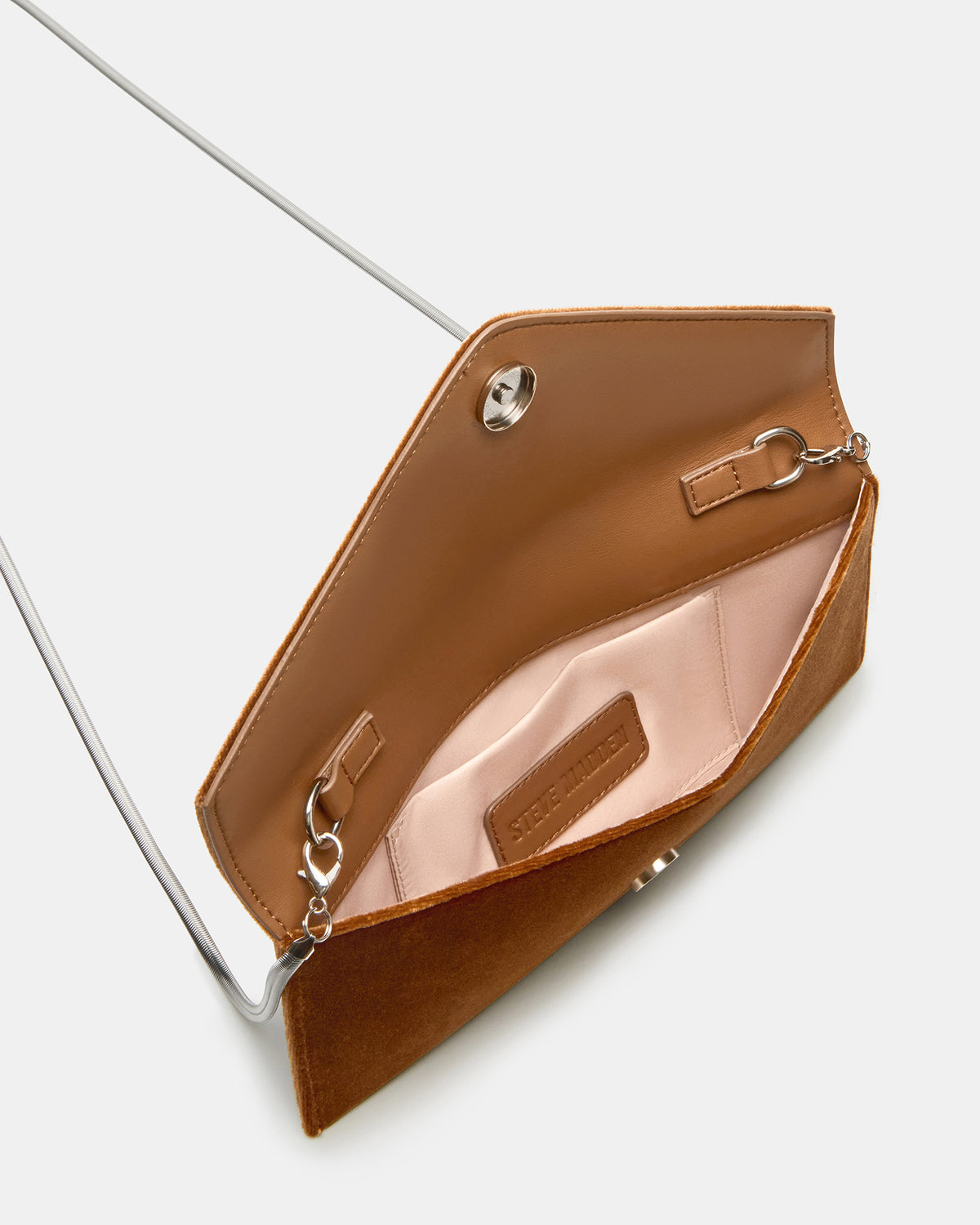 SMOOTH Bag Rust Fabric Envelope Logo Crossbody Clutch Handbag