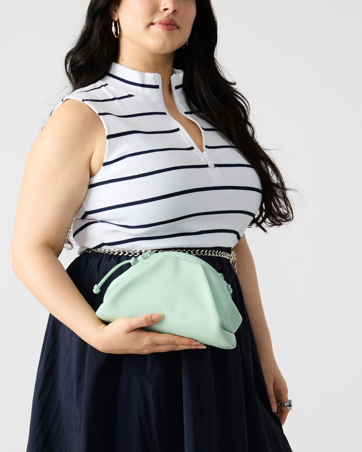HAILEE Light Green Women's Soft Clutch Handbag