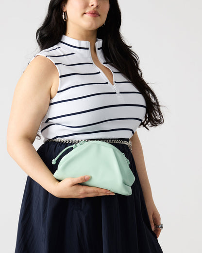 HAILEE Light Green Women's Soft Clutch Handbag