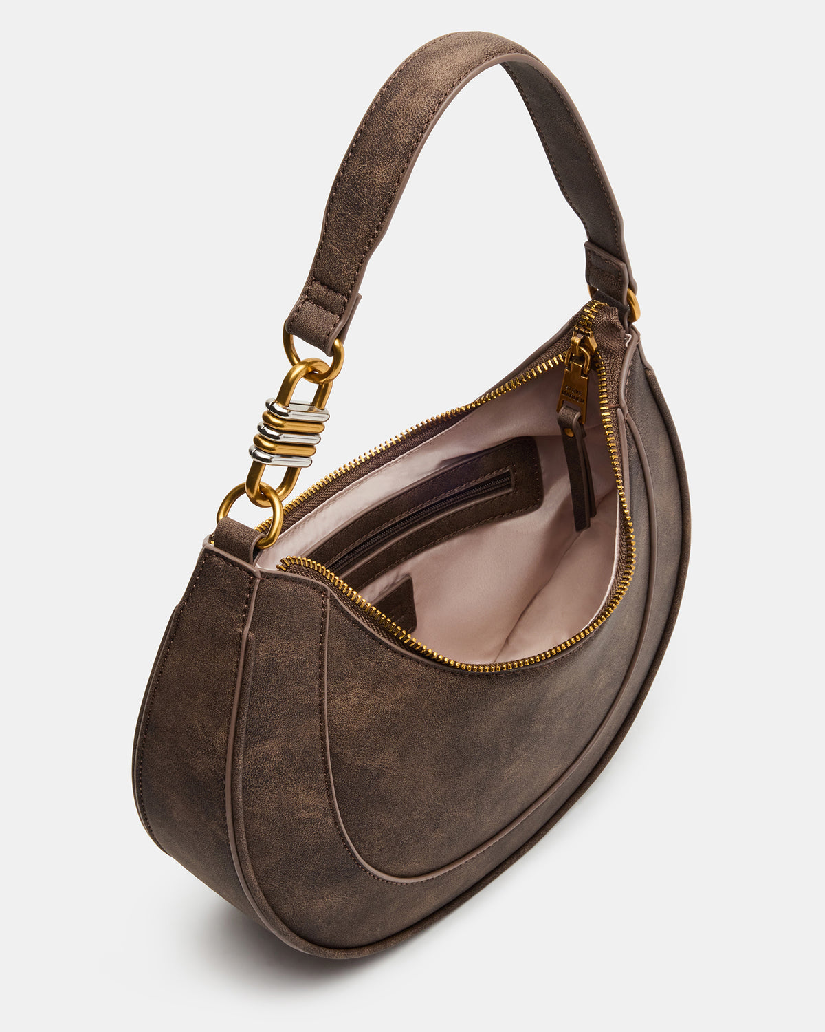 LOHAN Bag Brown Structured Hobo Shoulder Handbag