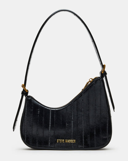 SMITH Bag Black Eel Asymmetric Shoulder Handbag