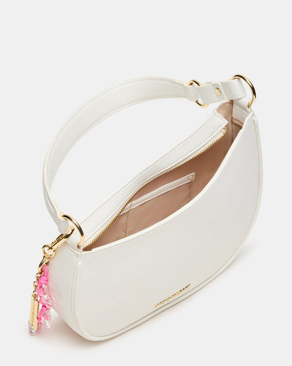 MUSEE Bag White Asymmetrical Shoulder Strap Handbag