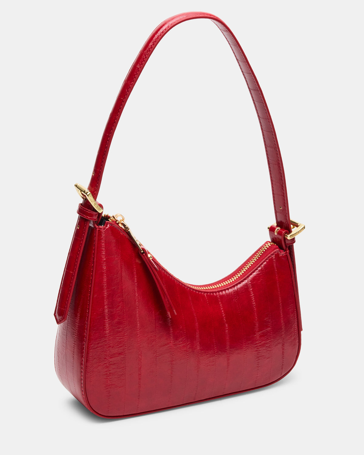 SMITH Bag Red Eel Asymmetric Shoulder Handbag