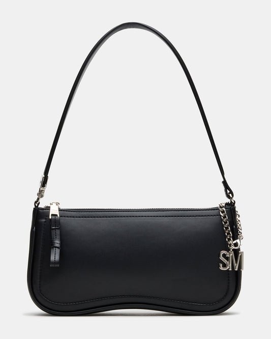 ANGEL Bag Black Top-Zipper Structured Shoulder Strap Handbag