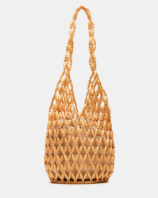 FIJI Natural Women's Beaded Shoulder Bag