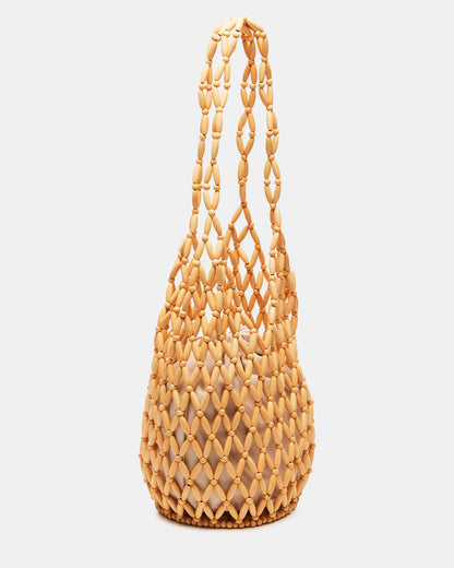 FIJI Natural Women's Beaded Shoulder Bag