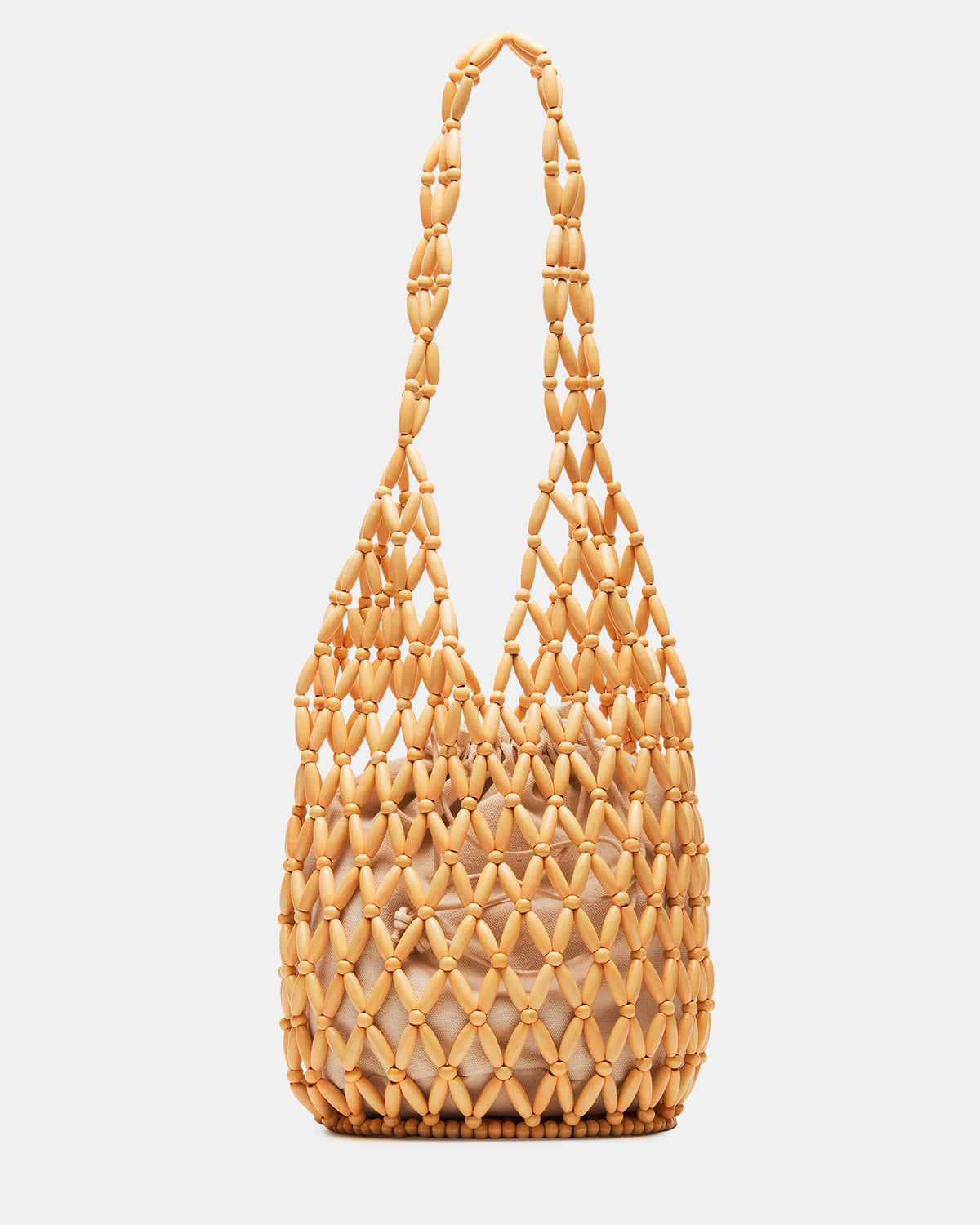 FIJI Natural Women's Beaded Shoulder Bag