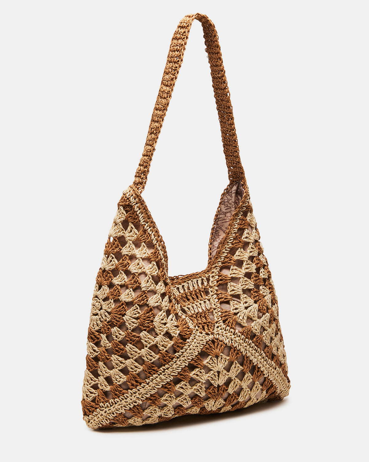 BORA Natural Multi Women's Raffia Hobo Shoulder Bag