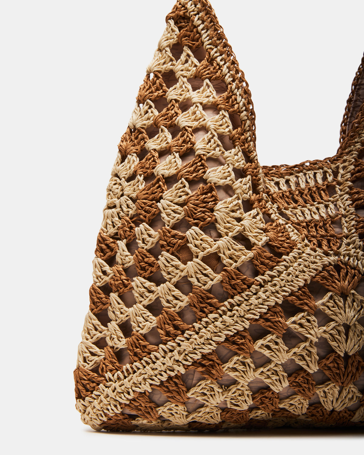 BORA Natural Multi Women's Raffia Hobo Shoulder Bag