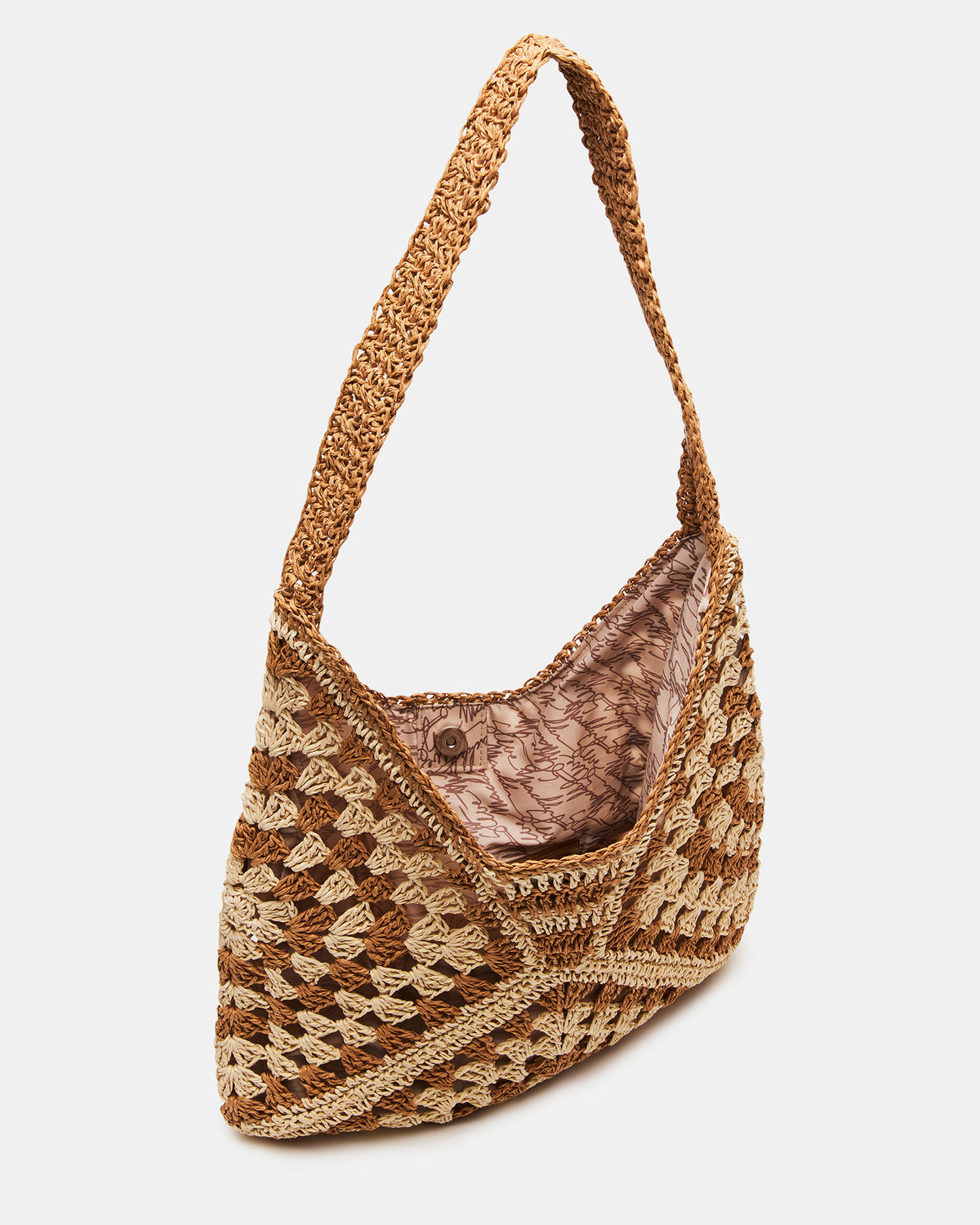 BORA Natural Multi Women's Raffia Hobo Shoulder Bag