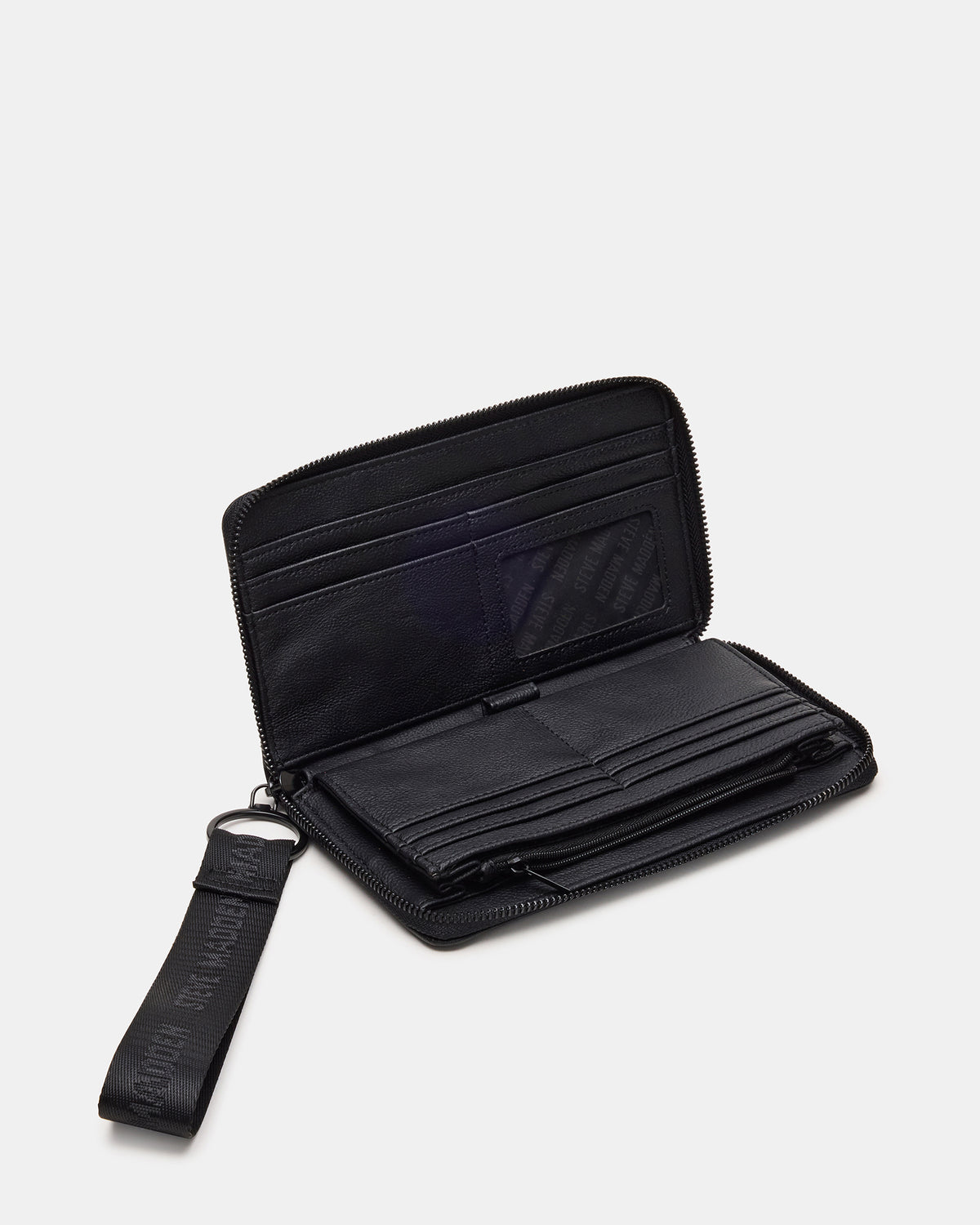 ZIP Wallet Black Zipper Cloure Wristlet Wallet