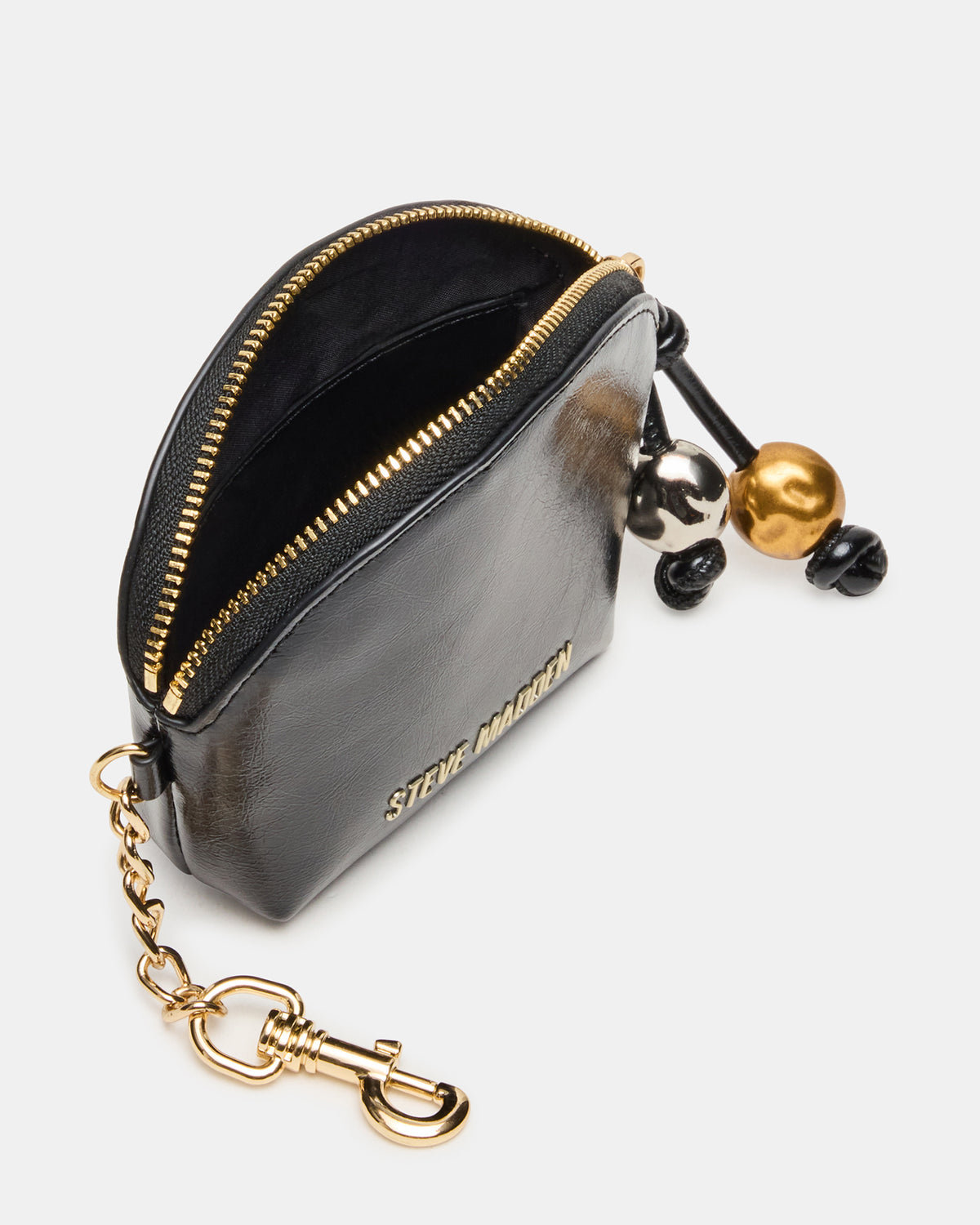 CASSIDI Wallet Black Dome-Shaped Card Holder