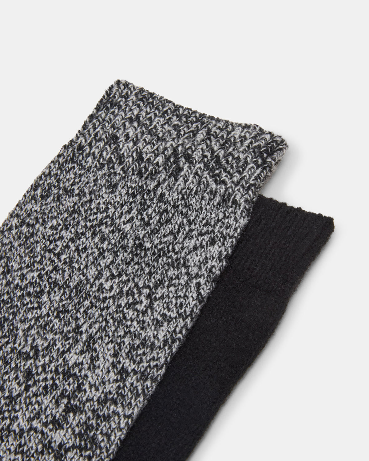FALL 2 PACK MARLED KNEE HIGH SOCKS Black Women's Marled Knee-High Socks