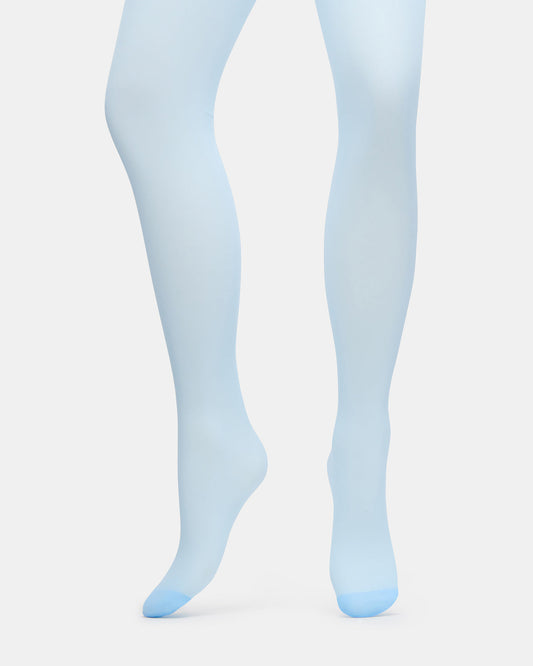 BLAIR SHEER TIGHTS LIGHT Blue Women's Footed Sheer Mesh Tights