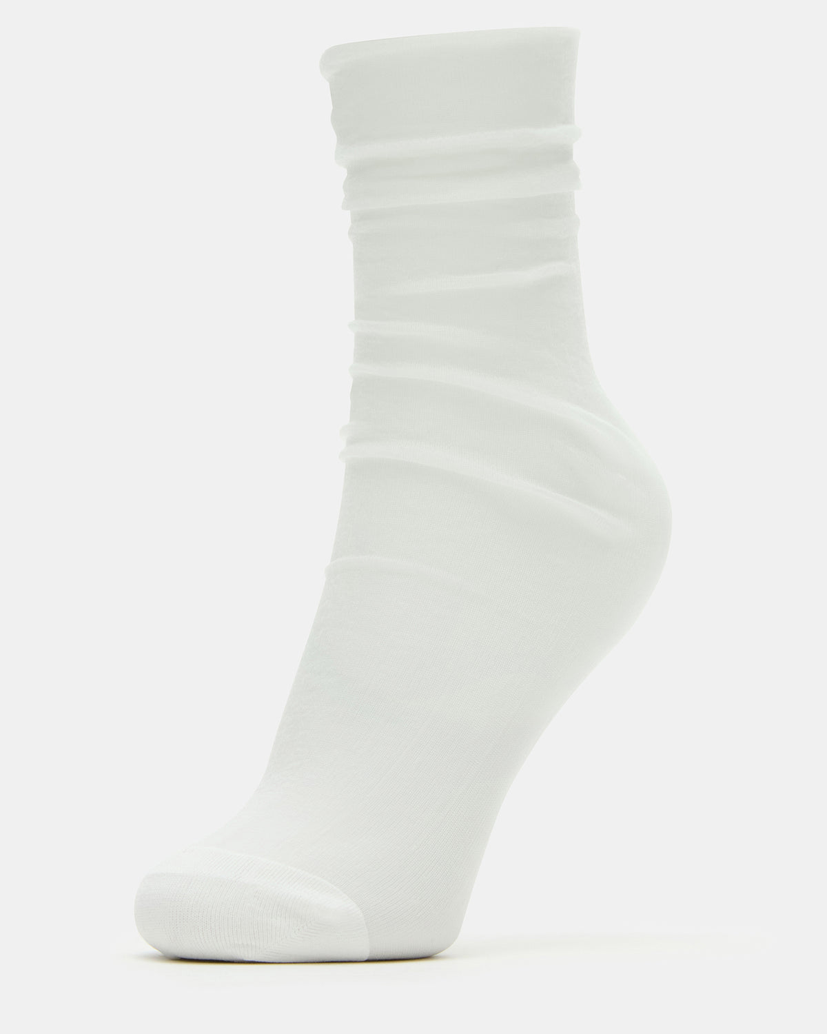 2 Pack Heart Sheer Tulle Women's Anklet Socks White