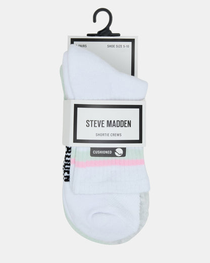 5 PACK STRIPED SOCKS White Multi Women's Stripe Athletic Socks