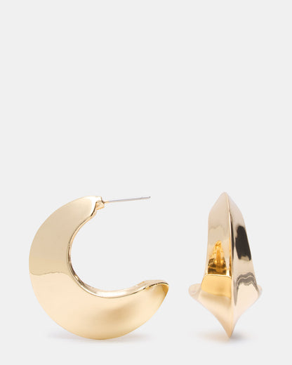 CRESCENT EARRINGS GOLD Women's Earrings