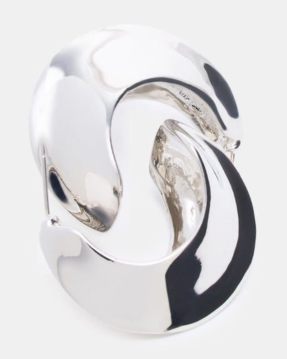 CRESCENT EARRINGS SILVER Women's Earrings