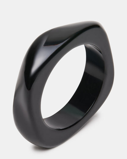 CURVED RETRO BRACELET Black Women's Bangle Bracelet