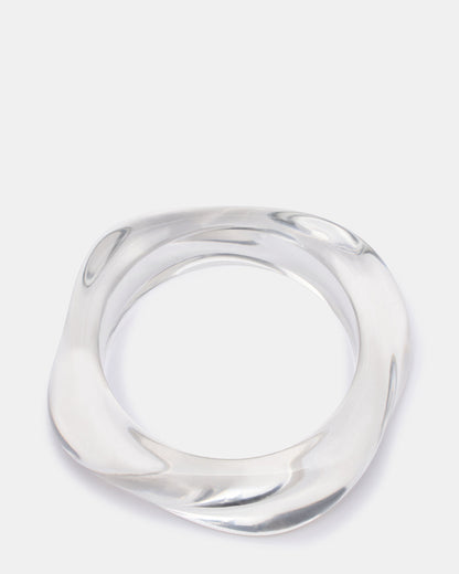 CURVED RETRO BRACELET Clear Women's Bangle Bracelet