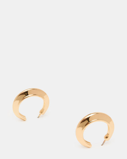 SMALL HOOP EARRINGS GOLD Women's Chubby Small Hoop Earrings