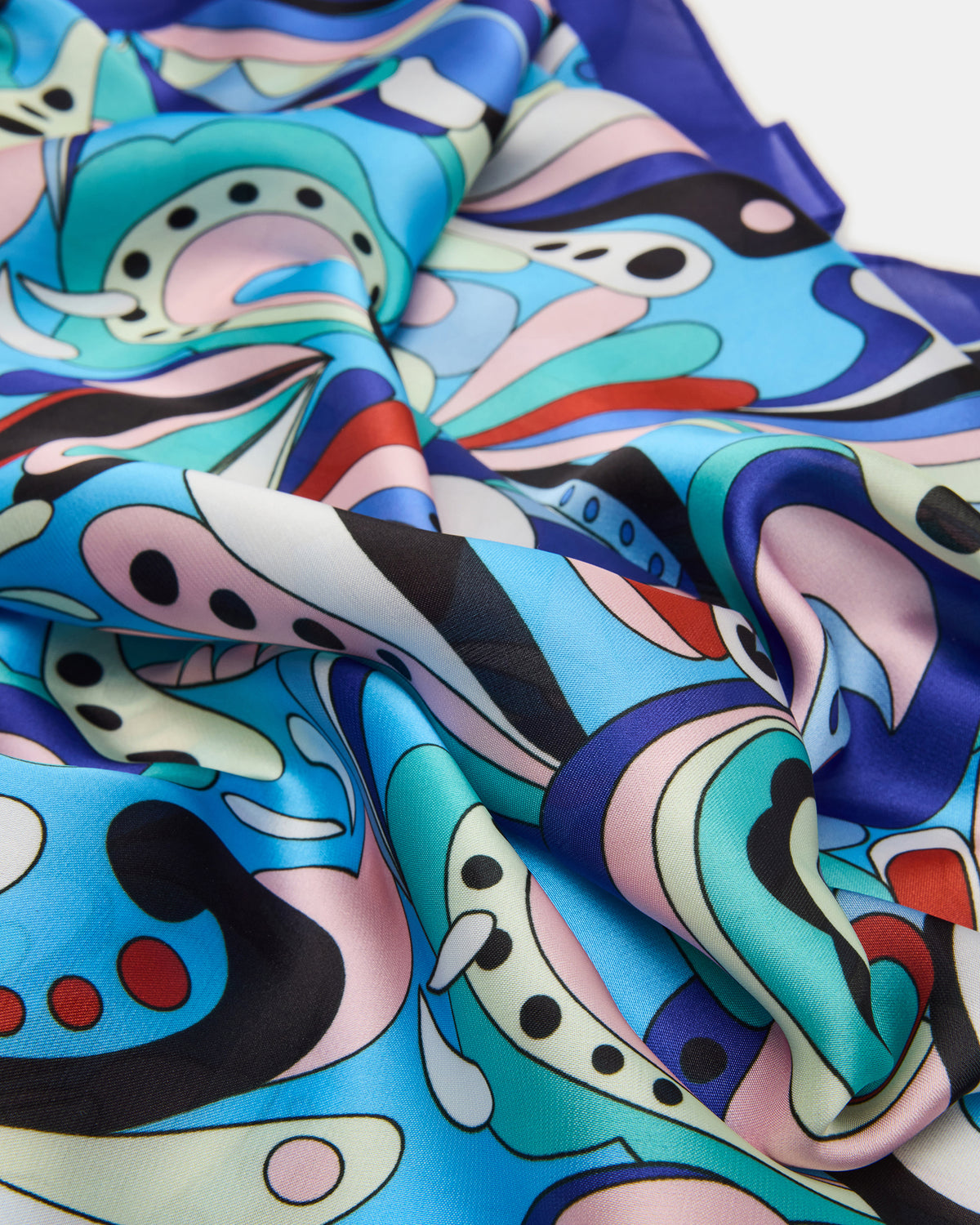 BLUE PRINTED SCARF Women's Resort Scarf