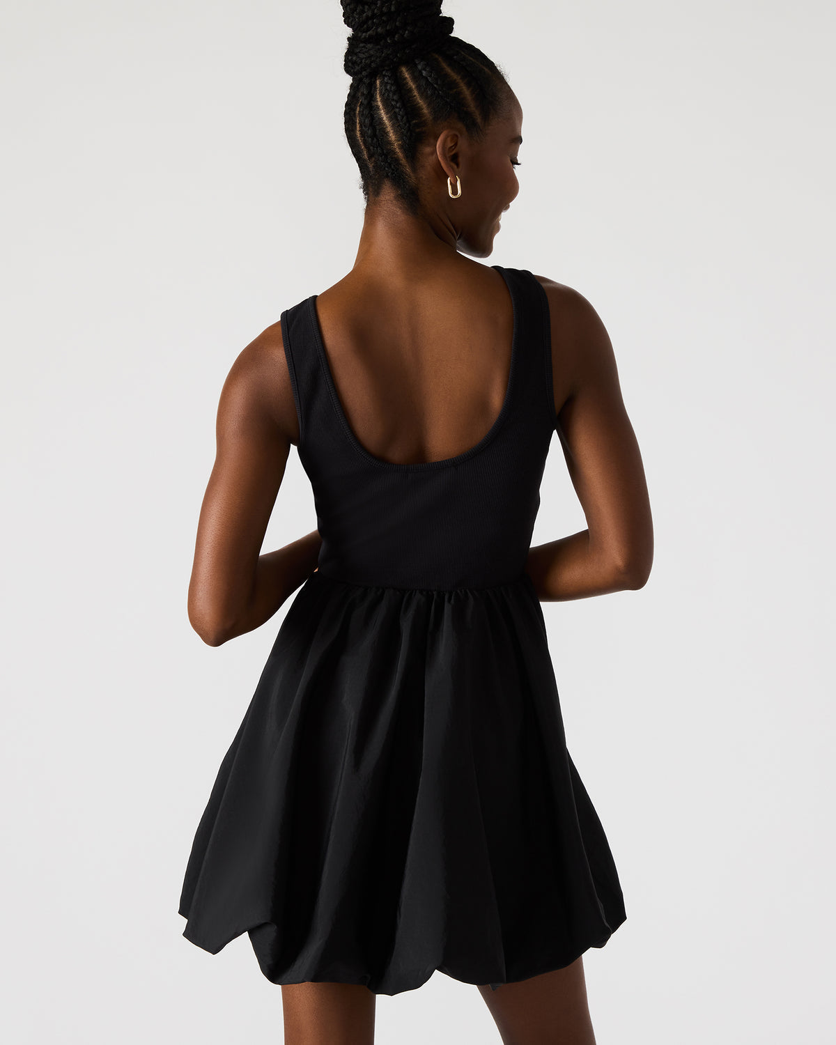 PALERMO Black Women's Mini Bubble-Hem Dress