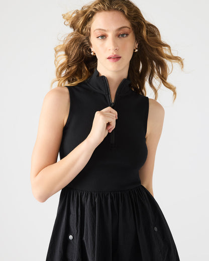 BERLIN White Women's Mock Neck Midi Dress