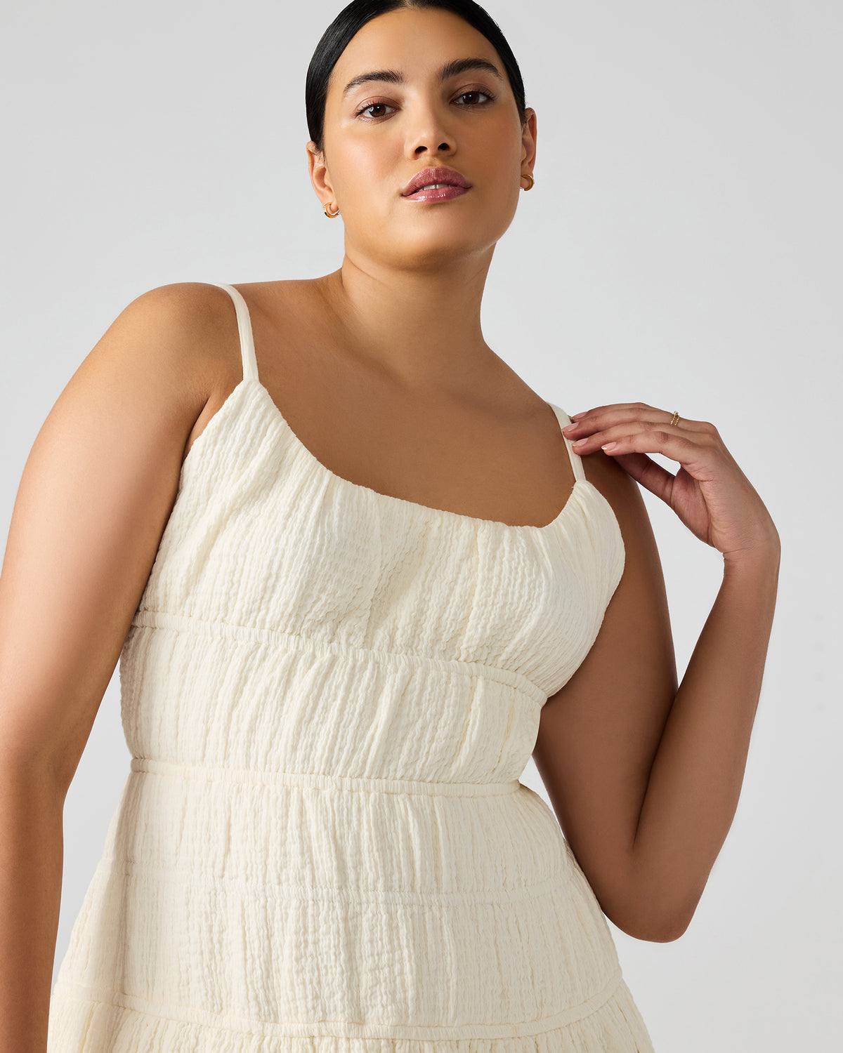 TOBY Ivory Maxi Flowy Bow Women's Dress