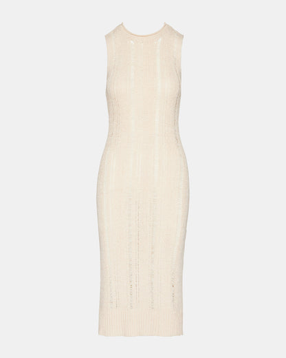 AMIRAH Sweater Dress Beige | Women's Knit Bodycon Dresses